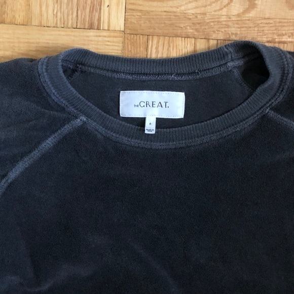 The Great terry cloth crew neck - Picture 2 of 3